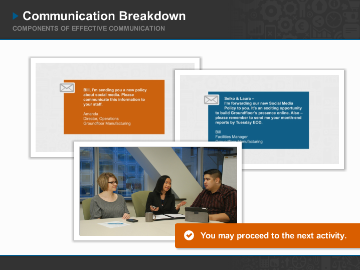 Screenshot of video presentation